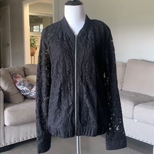 14th & Union Lace Bomber Jacket